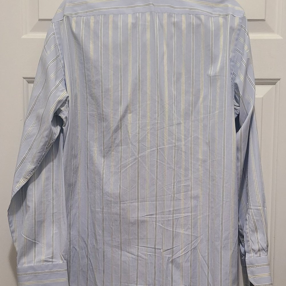 Hugo Boss Regular Fit Stripe Long Sleeve Button Up Shirt Large PO - Picture 5 of 5